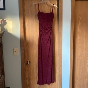 Maroon prom dress